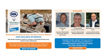 Sign up for practical webinar on sustainable parasite control Webinar graphic