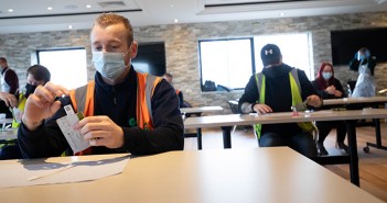 Trilanco signs up to SMART COVID-19 testing programme Members of the Trilanco team at one of the SMART testing sites