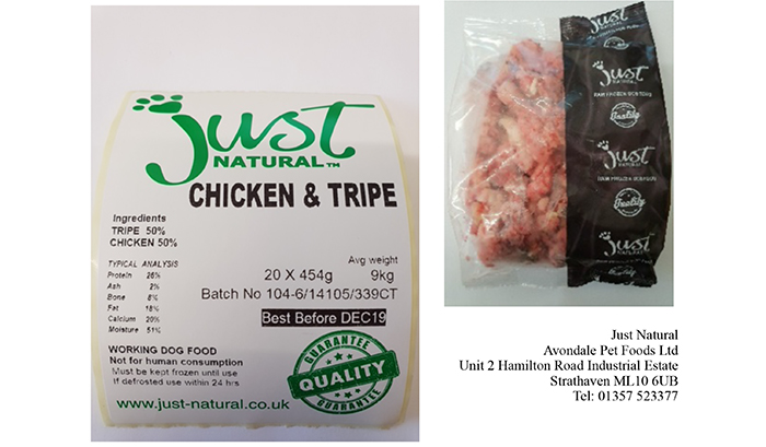 Avondale issues petfood recall over salmonella