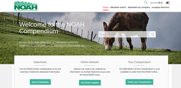 NOAH Compendium website