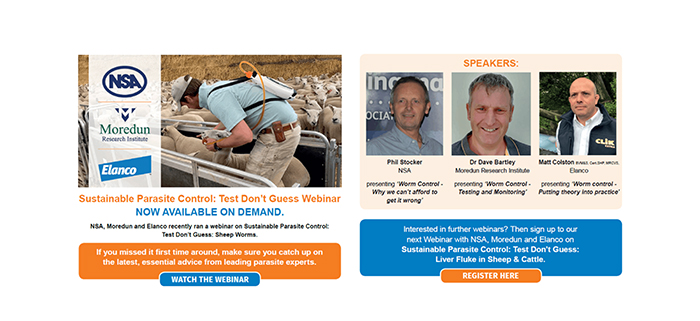 Sign up for practical webinar on sustainable parasite control