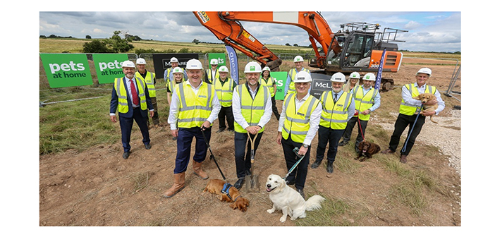 Ground broken on Pets at Home’s new storage and distribution centre