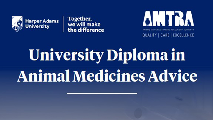 Harper Adams University and AMTRA announce that the new Diploma in Animal Medicines Advice will start earlier than expected due to demand